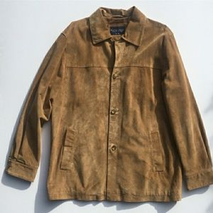 Genuine suede shirt jacket
